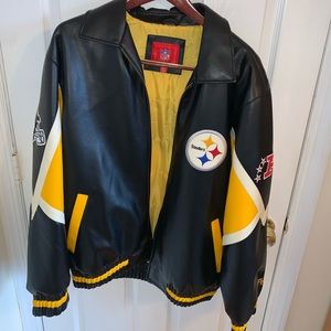 Authentic NFL Pittsburgh Steelers Leather Jacket
